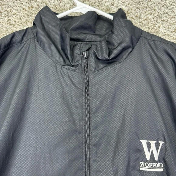 Wofford Collage Terriers Jacket Men's 2XL‎ XXL Black Windproof Water Resistant - Picture 3 of 15